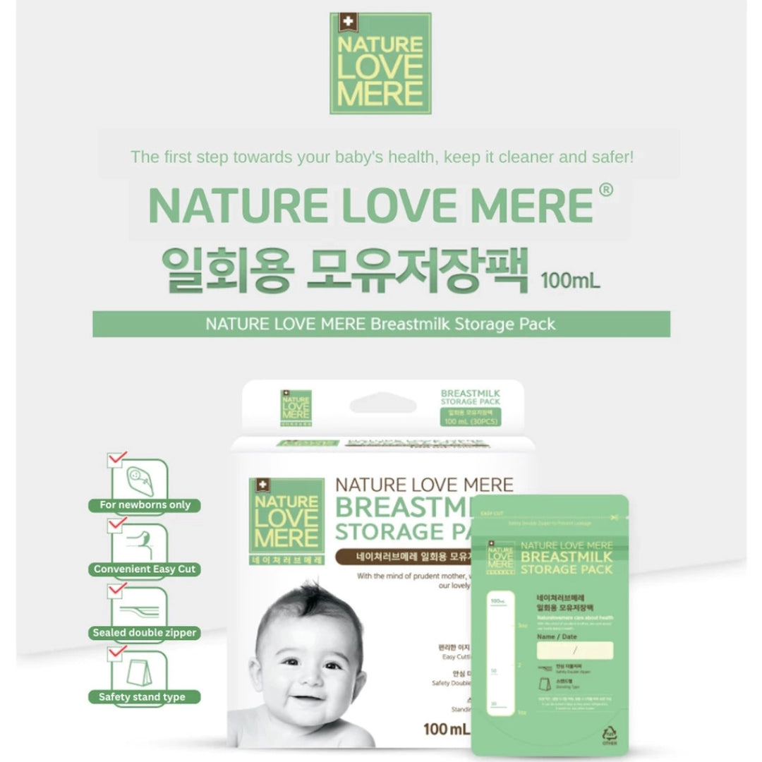 Nature Love Mere Breastmilk Storage Pack 100ml (30 pcs)