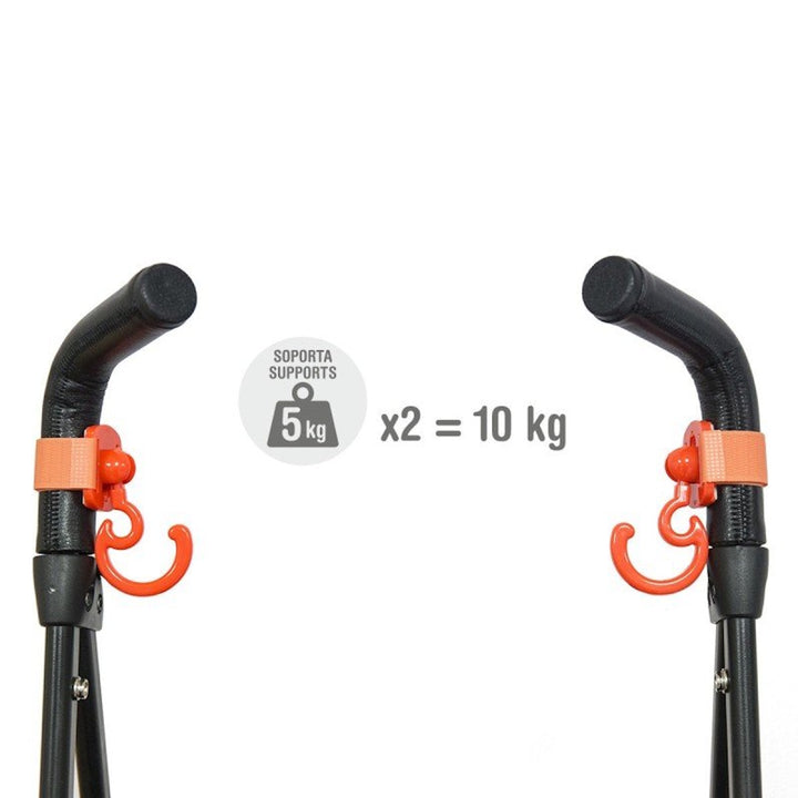 Cambrass Stroller Magic Hook Solid Black 10x6x3cm