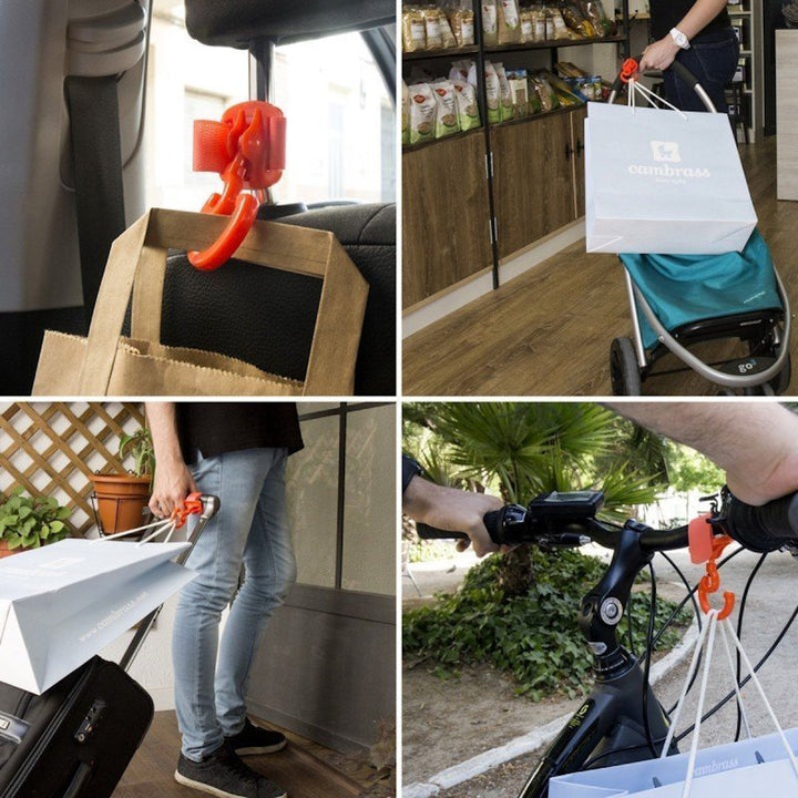 Cambrass Stroller Magic Hook Solid Black 10x6x3cm