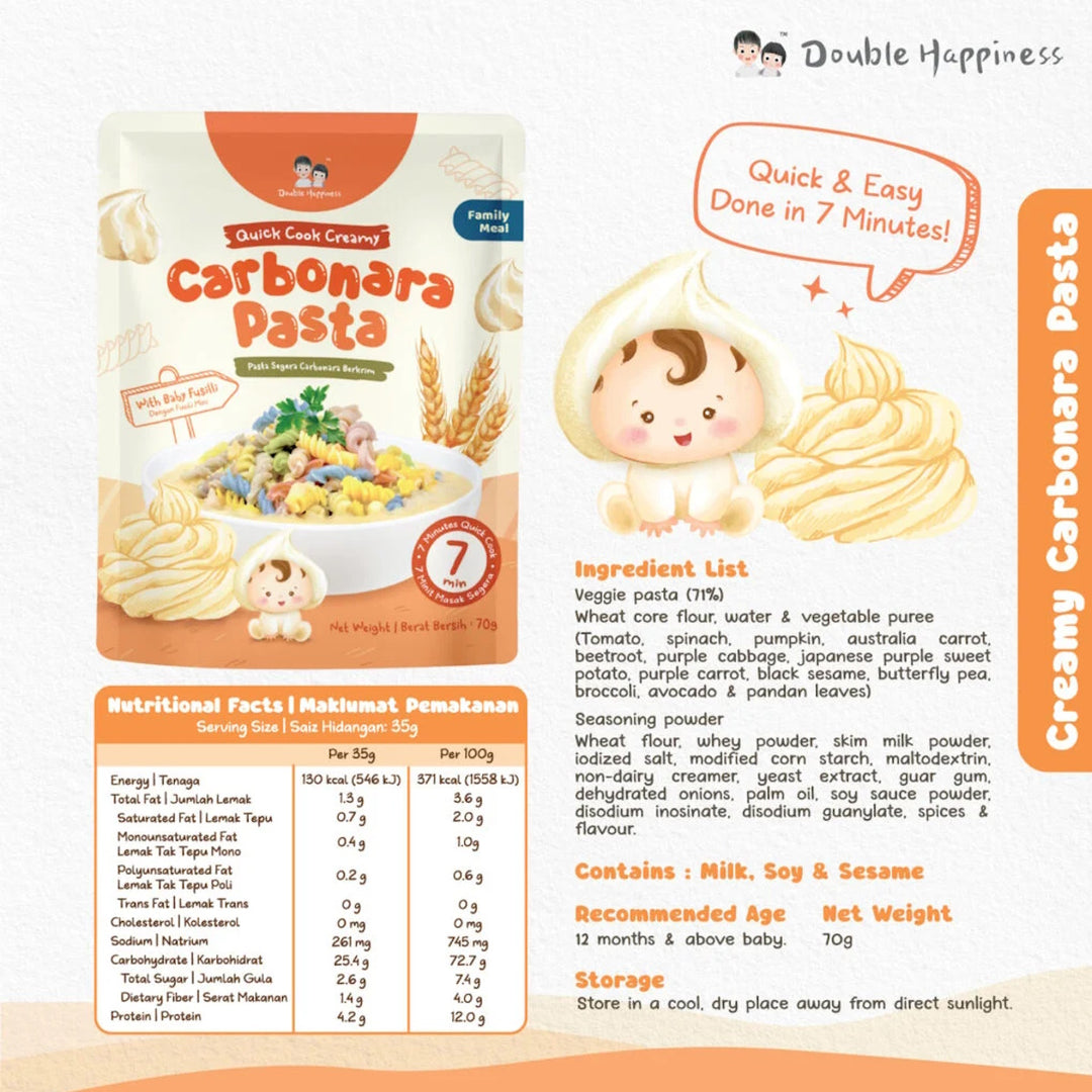 Double Happiness Quick Cook Creamy Pasta