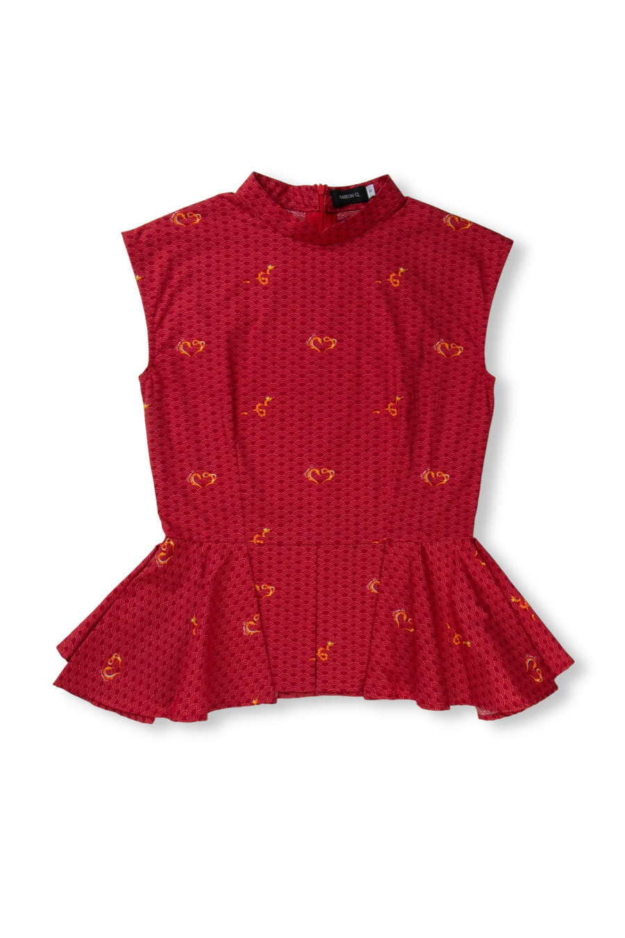 Maison Q Charismatic Mr Snake Women's Peplum Blouse