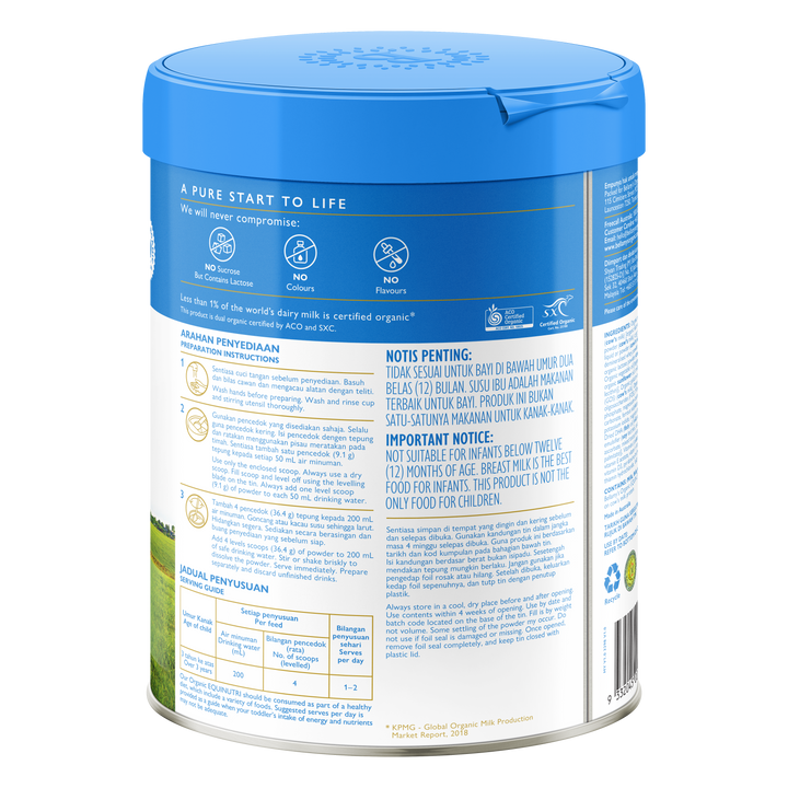 Bellamy's Organic Equinutri Junior Milk Drink (Step 4) 800g