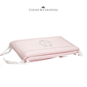 Count & Countess Egyptian Cotton Cot Bumpers - Cradle Pink