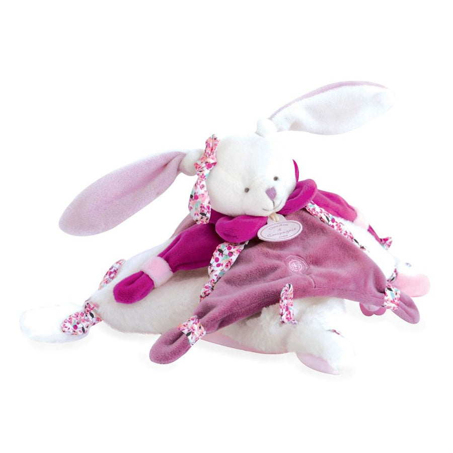 Doudou et Compagnie Cerise the Rabbit flat comforter, 27 cm