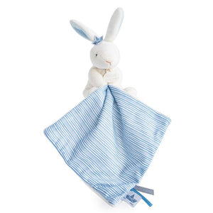 Sailor Rabbit handkerchief comforter in blue stripe