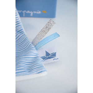 Sailor Rabbit comforter, origami boat detail