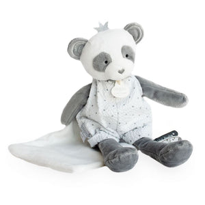 Doudou et Compagnie Dream Catcher panda plush with comforter, 28 cm