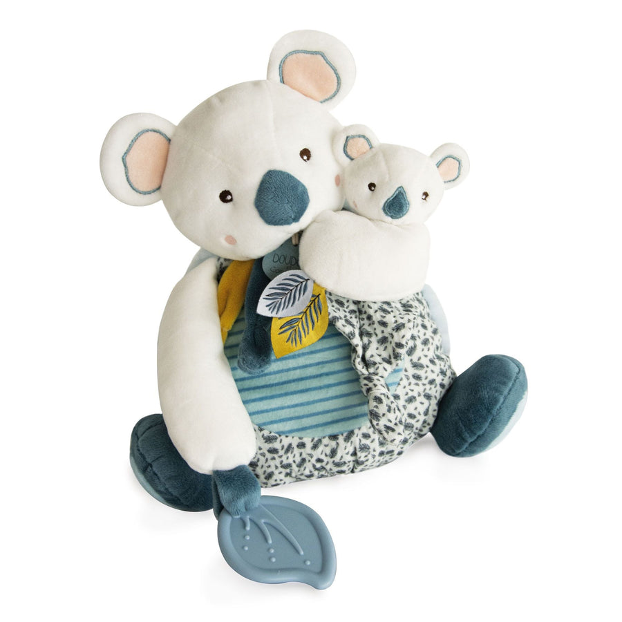Doudou et Compagnie Yoca the Koala activity plush with baby koala, 25 cm