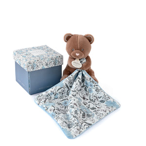 Boh'Aime bear and comforter with its flower gift box