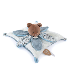 Doudou et Compagnie Boh'Aime bear petal comforter, 27 cm
