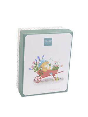 Aneth the Cow comforter reusable gift box