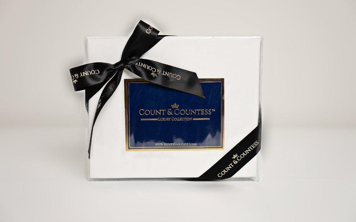 Egyptian Cotton Baby Cot Fitted Sheet - White (Set of 2) - Count & Countess