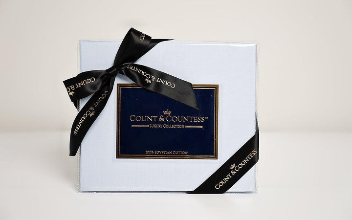 Egyptian Cotton Baby Cot Fitted Sheet - Dreamy Blue (Set of 2) - Count & Countess