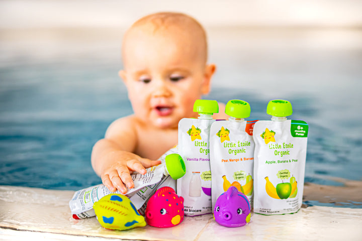 Little Étoile Organic Baby Food Puree- Mango, Peach, Chia Seed Custard