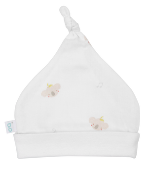 Granny Ben Muslin Top Knot Beanie Hat