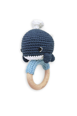 Maison Q Delightful Whale Crocheted Baby Rattle