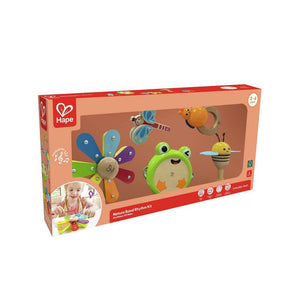 Hape Nature Band Rhythm Kit in use