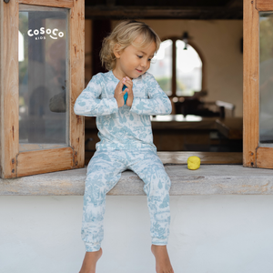 Cosoco Kids Estate Pajamas - Estate Blue