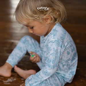 Cosoco Kids Estate Pajamas - Estate Blue