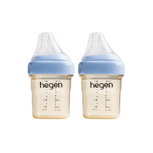 Hegen PCTO 150ml/5oz PPSU feeding bottles, 2-pack, Blue collar