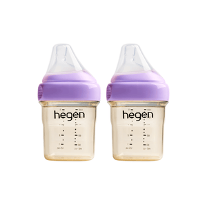 Hegen PCTO 150ml/5oz PPSU feeding bottles, 2-pack, Purple collar