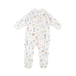 KAYS + KINS Frilled Growsuit - Little Mermaids - 0-3M