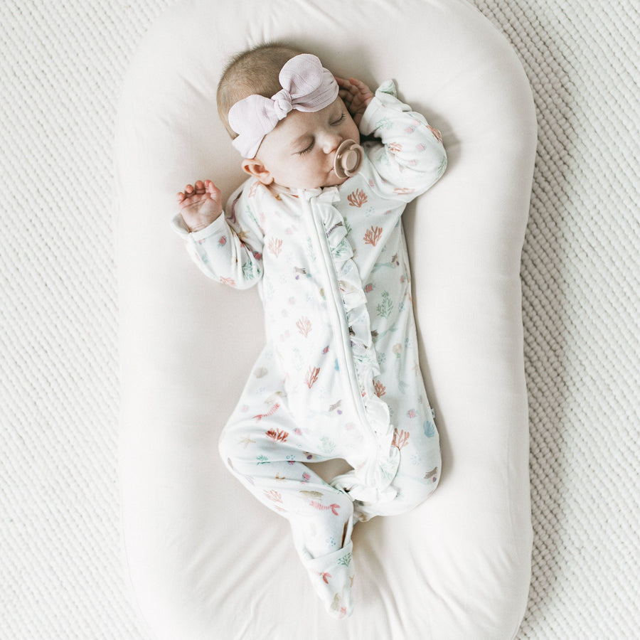 KAYS + KINS Frilled Growsuit - Little Mermaids - 0-3M