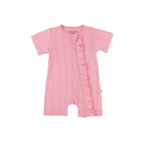 KAYS + KINS Pointelle Zipsuit - Bloom - 12-18M