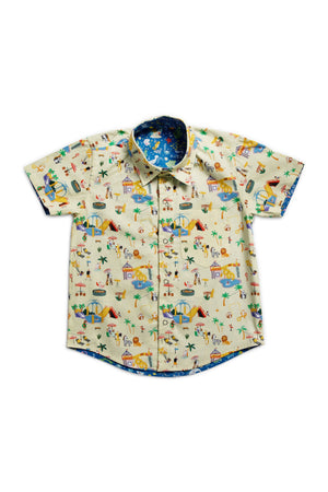 Maison Q Fishscapade Reversible Shirt