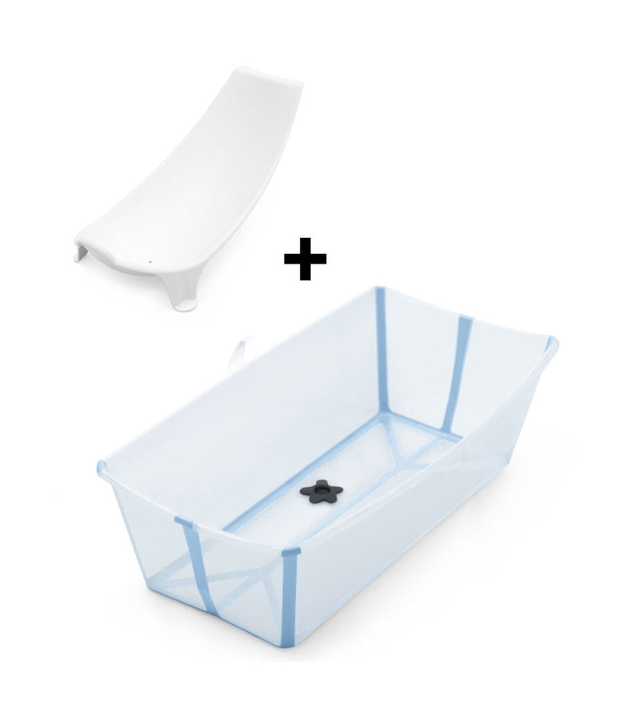Stokke Flexi Bath X-Large Ocean Blue with Newborn Support bundle