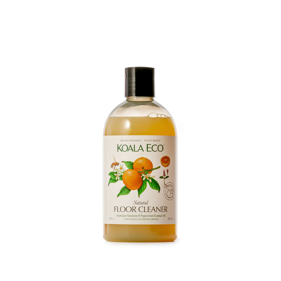 Koala Eco Natural Floor Cleaner 500ml, Australian Mandarin & Peppermint essential oil