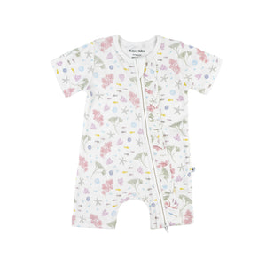 KAYS + KINS Frilled Zipsuit - Seabloom - 12-18M