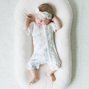 KAYS + KINS Frilled Zipsuit - Seahorse Cove - 12-18M