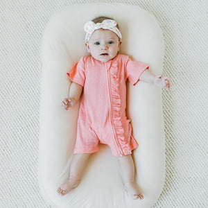 KAYS + KINS Pointelle Zipsuit - Bloom - 12-18M