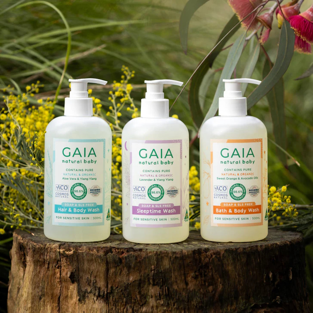 Gaia Natural Baby Bath & Body Wash - Sweet Orange & Avocado Oils