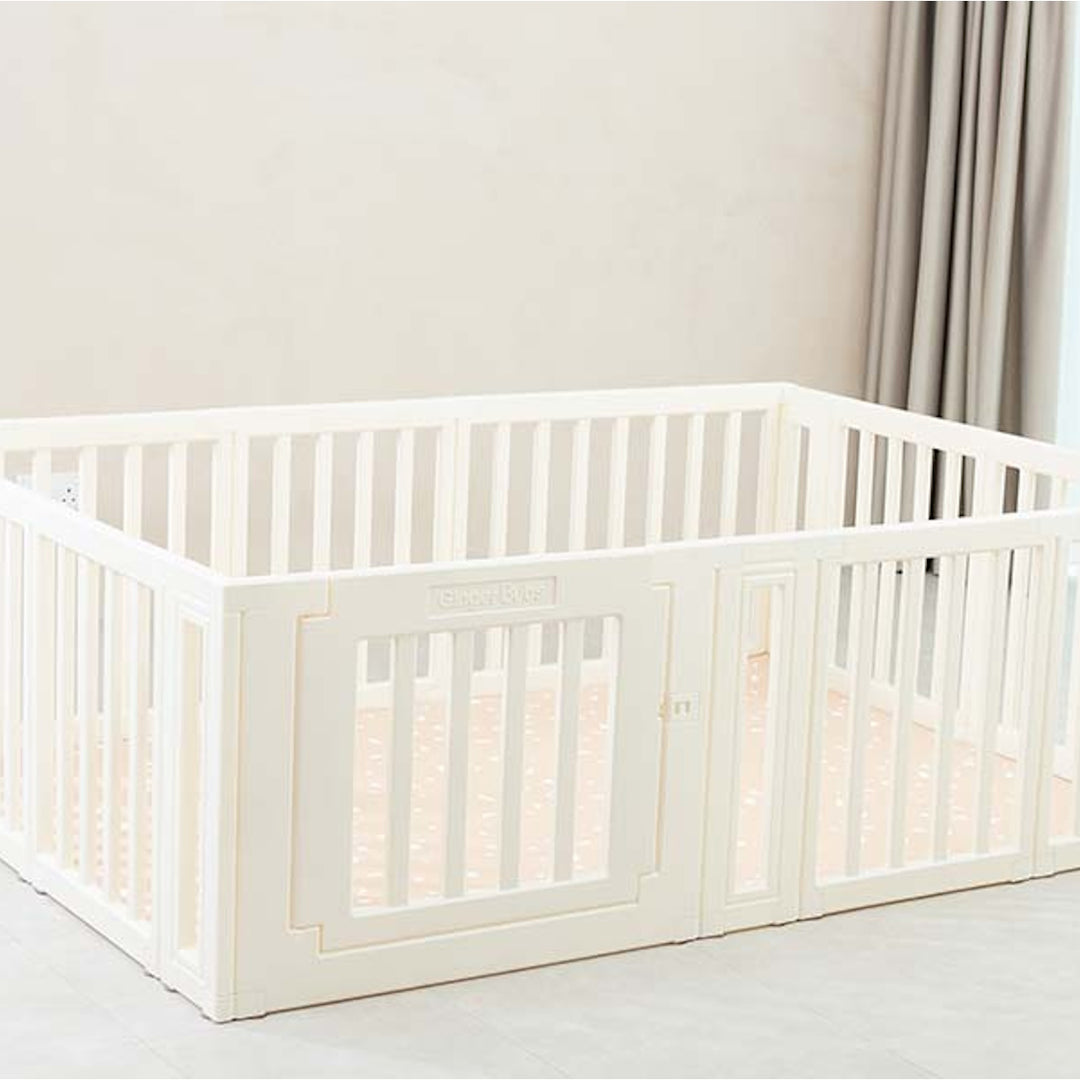 GingerBubs Playpen Pearl White
