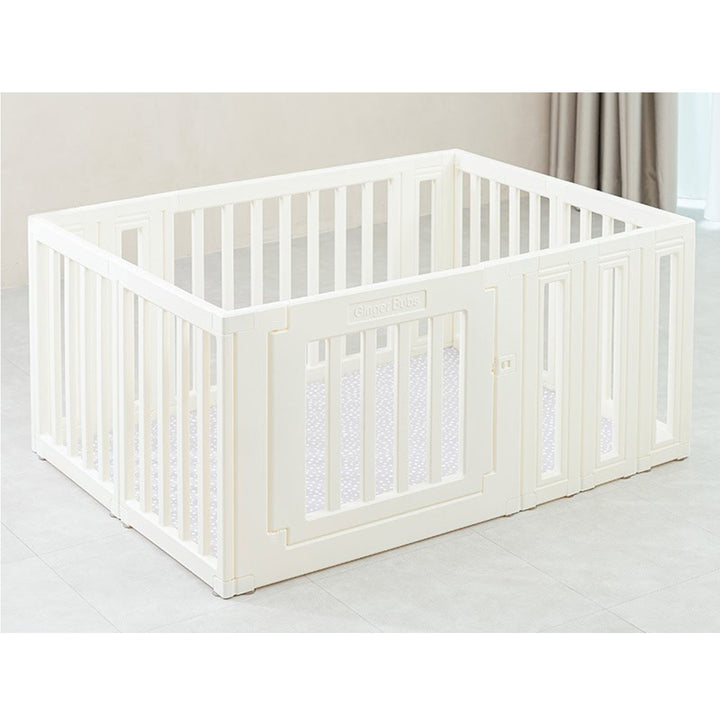 GingerBubs Playpen Pearl White