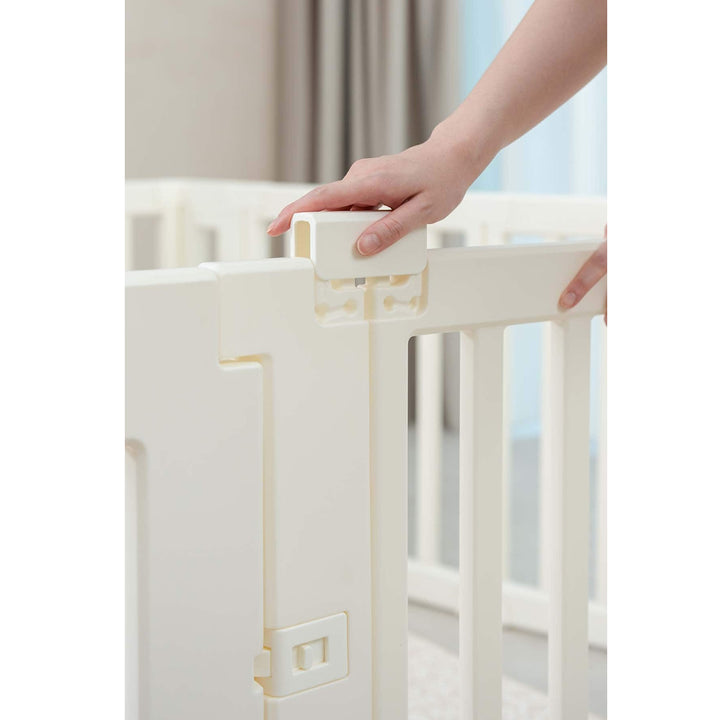 GingerBubs Playpen Pearl White