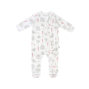 KAYS + KINS Frilled Growsuit - Seahorse Cove - 0-3M