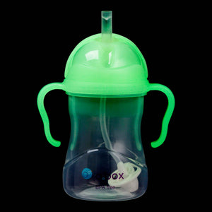 b.box Sippy Cup Glow in the Dark, glowing with straw up
