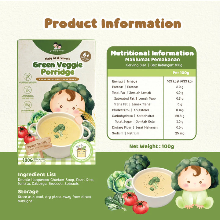 Double Happiness Ready To Eat Baby Porridge (6 months+)