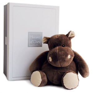 Histoire d'Ours plush hippopotamus with gift box