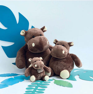 Histoire d'Ours plush hippopotamus family