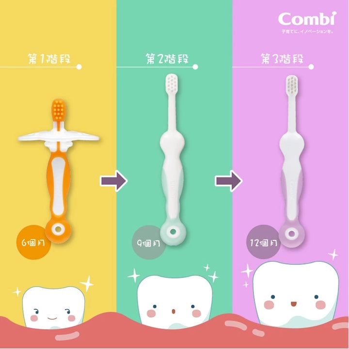 Combi Baby Teteo Baby Toothbrush Step 2