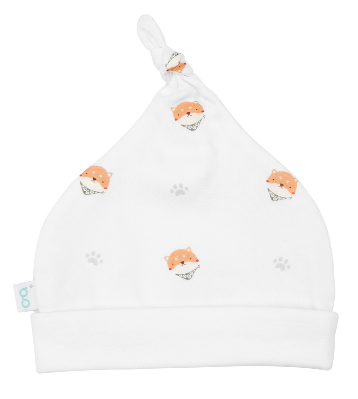 Granny Ben Muslin Top Knot Beanie Hat