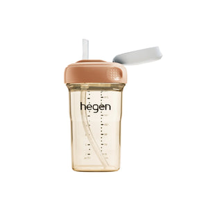 Hegen PCTO™ 240ml/8oz Straw Cup PPSU Auburn (Slow Flow)