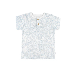 KAYS + KINS Henley Tee - Breeze