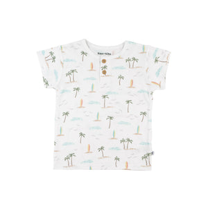 KAYS + KINS Henley Tee - Surf Side