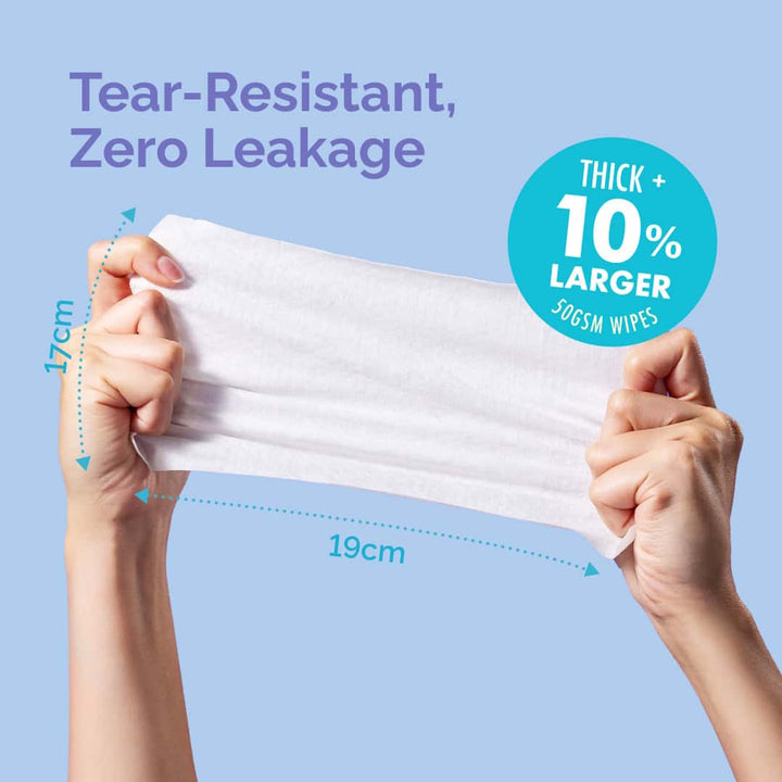 Hoppi 99% Premium Water Baby Wipes (20 wipes x 5 packs)