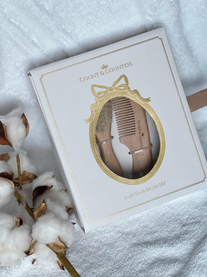 Count & Countess Natural Baby Hair Brush Set